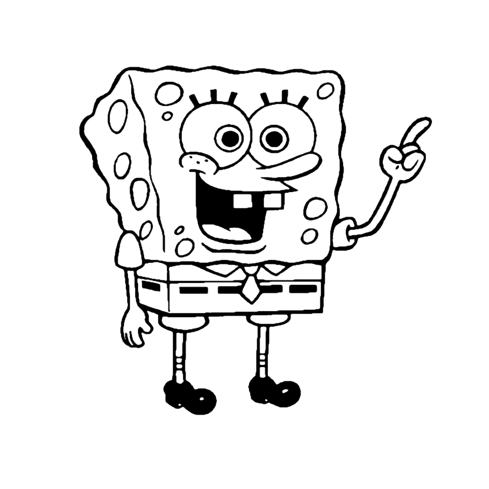 Plansa de colorat cu Spongebob 68 84